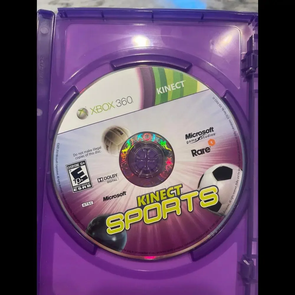 Kinect Sports‎ Xbox 360 Video Game Full Body 2010 Microsoft Game Studios Manual